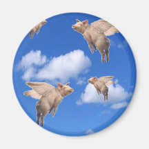 When Pigs Fly Refrigerator Magnet