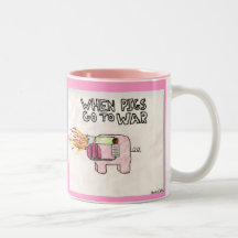 When pigs go to war Mug