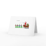 When Santa Drinks ("Elves") Greeting Card