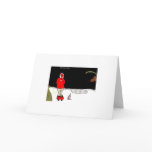 When Santa Drinks ("Snowbank") Card