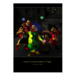When The Circus Comes To Town - Artist Trading Car business cards