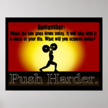 "When The Sun Goes Down" Inspirational Poster