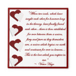 When Two Souls... Victor Hugo Quote Magnet
