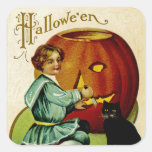 When Witches Abound at Halloween Stickers