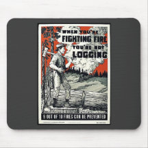 When You're Fighting Fires You're Not Logging Mouse Pad