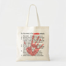 When Zombies Attack Tote Bag