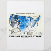 Where Are We Winded By Wind? (Wind Power) Full Color Flyer