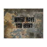 Where have you been? postcards