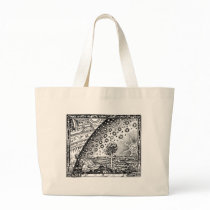 Where heaven and Earth meet Canvas Bags