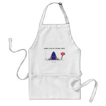 Where I Fall On The Bell Curve I Am Here Aprons