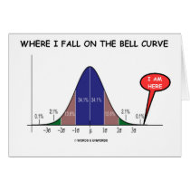 Where I Fall On The Bell Curve I Am Here cards