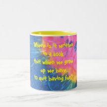 Where is it written in a book...Mug
