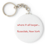 where it all began...Rosedale, New York keyring keychains