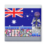 Where them Australian girls at? Refrigerator Magnets