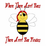 Where There Arrr! Bees Ornament photo sculptures