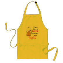 Where there is Beer - Chemical Engineer Aprons