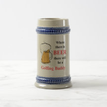 Where there is Beer - Golfing Buddy Coffee Mug