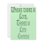 *Where There Is Love* Inspirational Gandhi Quote invitations