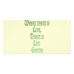 *Where There Is Love* Inspirational Gandhi Quote photo cards