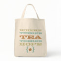 where there's tea there's hope grocery tote bag 2