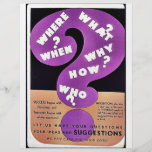 Where? When? What? Why? How? Who? Your Ideas And S Personalized Flyer