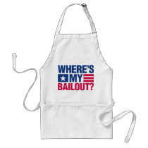 Wheres My Bailout - Red and Blue Apron