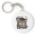 Where's my Coffee Cat keychains