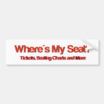 Wheres My Seat Logo.jpg Bumper Sticker