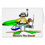 Where's The Beach Greeting Card