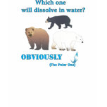 Which one will dissolve in water Polar Chemistry t-shirts