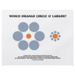 Which Orange Circle Is Larger? (Optical Illusion) flyers