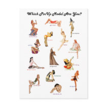 Which Pinup Model Are You? Post Cards