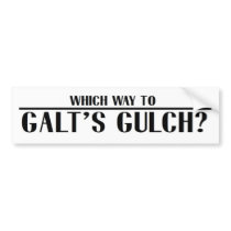 Which Way to Galt's Gulch? Bumper Stickers