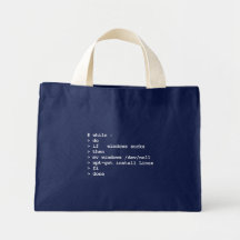 while : do bag