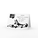 "While shepherds watched ..." German Shepherd card