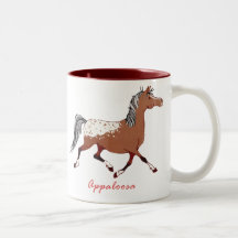 Whimsical Appaloosa Horse Mugs