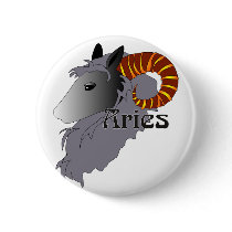 Whimsical Aries Buttons