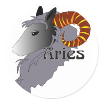 Whimsical Aries Stickers