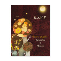 Whimsical Autumn Trees: Wedding Response Cards