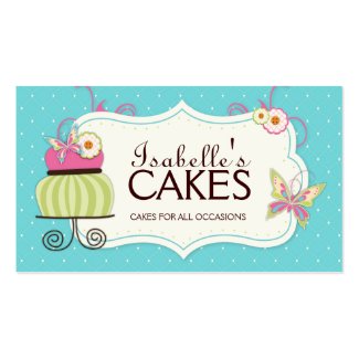 Whimsical Bakery Business Card