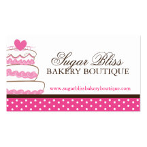 Whimsical Bakery Business Cards