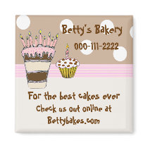 Whimsical Bakery Magnet