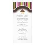Whimsical Bakery Price List Rack Card