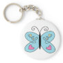 Whimsical Blue Butterfly with heart Wings