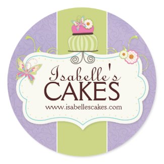 Whimsical Cake Labels