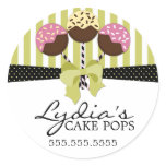 Whimsical Cake Pops Bakery Stickers
