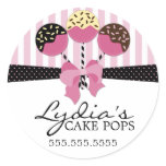 Whimsical Cake Pops Bakery Stickers