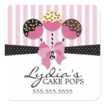 Whimsical Cake Pops Bakery Stickers