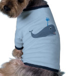Whimsical cartoon whale t-shirts and gifts pet clothing