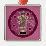 Whimsical Christmas angel with doll Ornaments